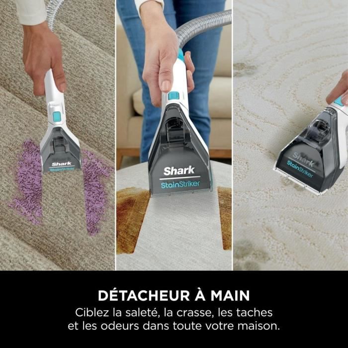DÈtacheur SHARK StainStriker PX200EUT - DÈtache, Nettoie et Aspire - Rayon d'action 5,7 metres - Compact et Portatif
