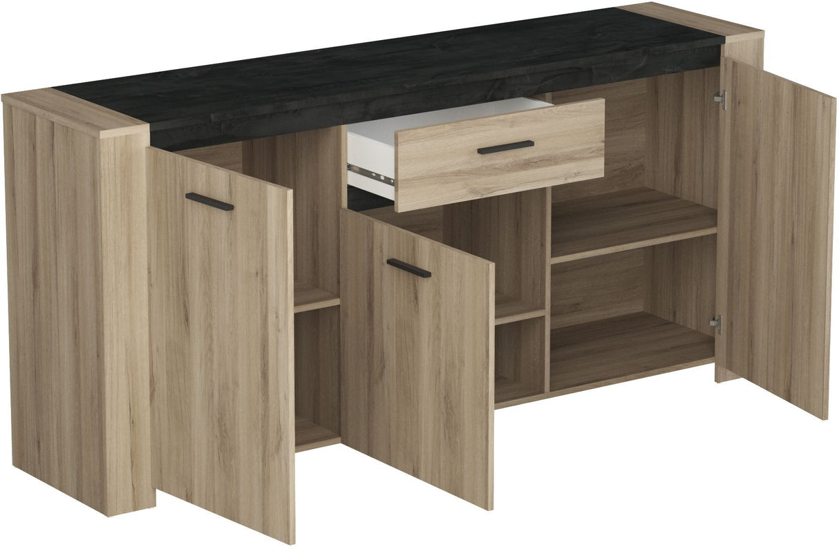 Ensemble table et buffet - SHEFFIELD - Chene Kronberg / Sidewalk - DEMEYERE