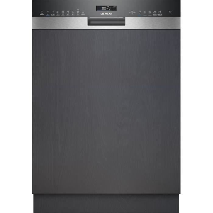 Lave-vaisselle semi-encastrable SIEMENS SN55ES11CE iQ500 - 14 couverts - Induction - 42dB - Classe B