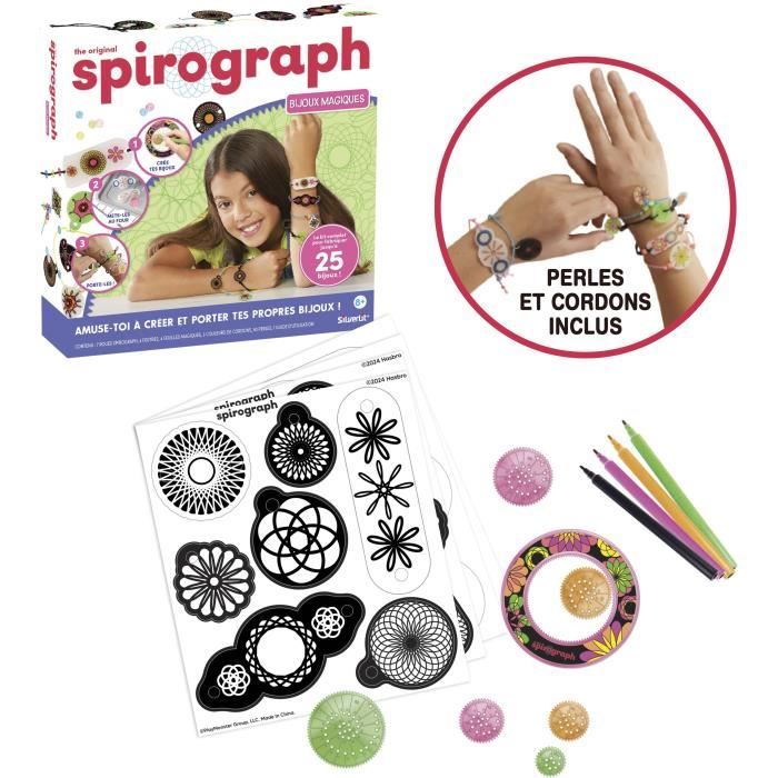 Coffret Bijoux magiques - SILVERLIT - SPIROGRAPH - Jusqu'a 25 charms - Des 8 ans
