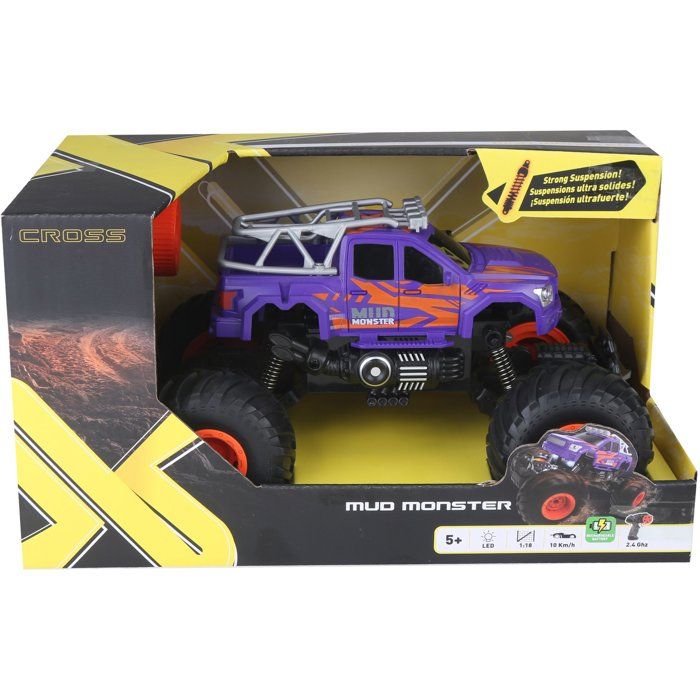 Voiture radiocommandée - EXOST - Mud Monster - Echelle 1/16 - 2,4 GHz - Gros pneus tout-terrain - Dès 5 ans