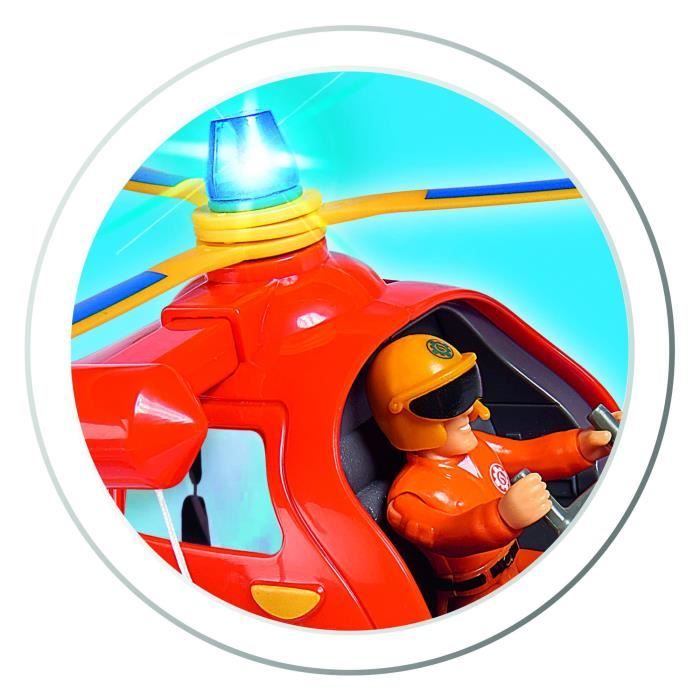 Jouet électronique - SIMBA - Hélicoptere Wallaby - Son et lumiere - Accessoires inclus - 3 ans et plus