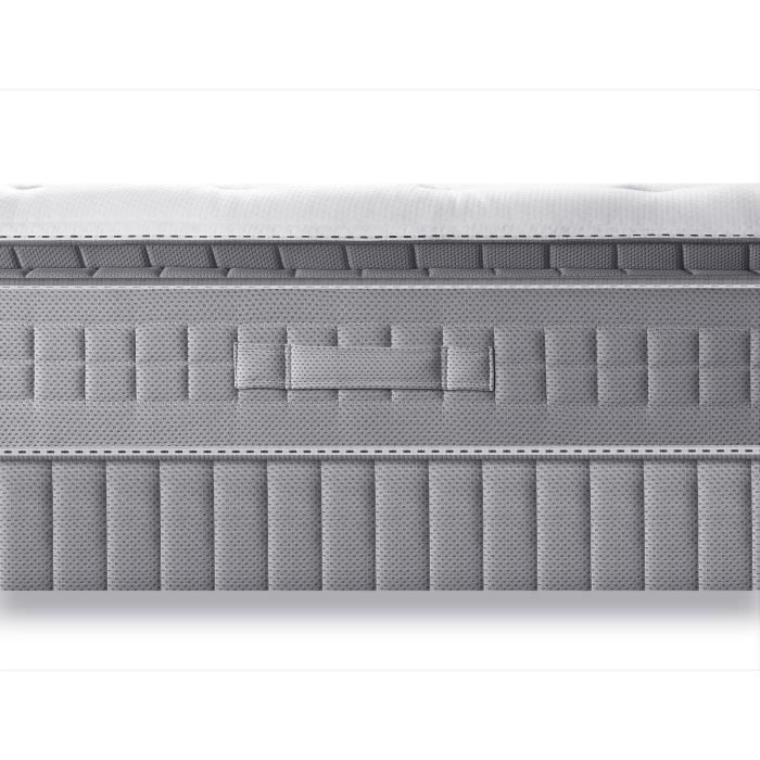 Matelas 160 x 200 SIMMONS - Hauteur 29 cm - Ressorts ensachés Sensoft - No Flip - Enveloppant - Fabriqué en France - SW5