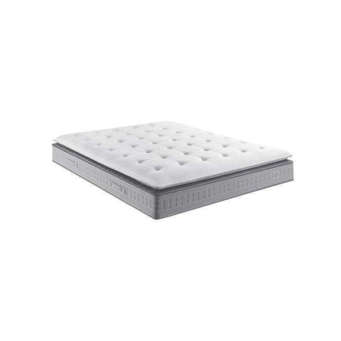 Matelas 160 x 200 SIMMONS - Hauteur 29 cm - Ressorts ensachés Sensoft - No Flip - Enveloppant - Fabriqué en France - SW5
