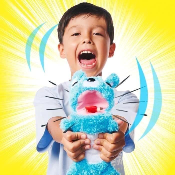 Smoby - Screamerz - Peluche intéractive amusante - Ours - 25 cm - Bruits en la secouant ou appuyant sur le bouton