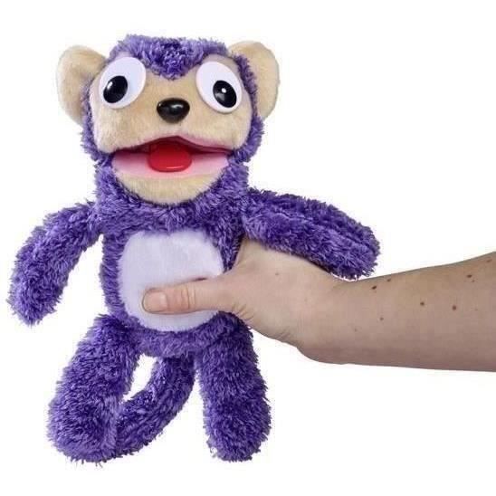Smoby - Screamerz - Peluche intéractive amusante - Singe - 28 cm - Bruits en la secouant ou appuyant sur le bouton