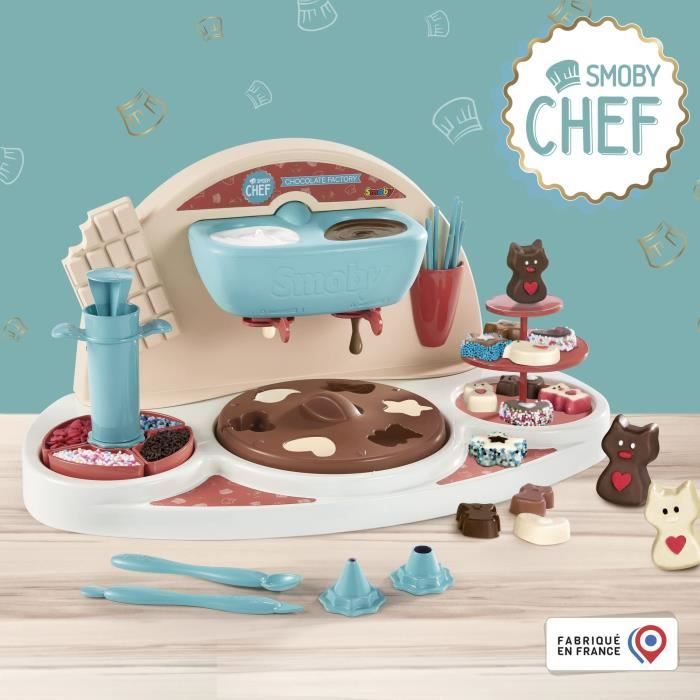 Atelier chocolat - SMOBY - Chef Chocolat Factory - 10 accessoires - Livre de recettes - Des 5 ans