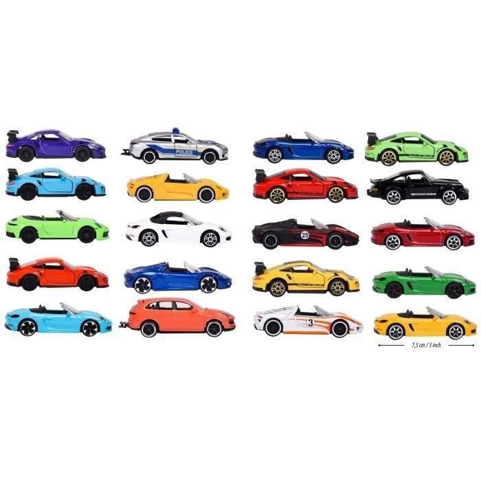 Coffret Discovery Porsche 20+2 Véhicules - MAJORETTE - 22 voitures Porsche métal dont 2 mysteres - Échelle 1/64 - Des 3 ans