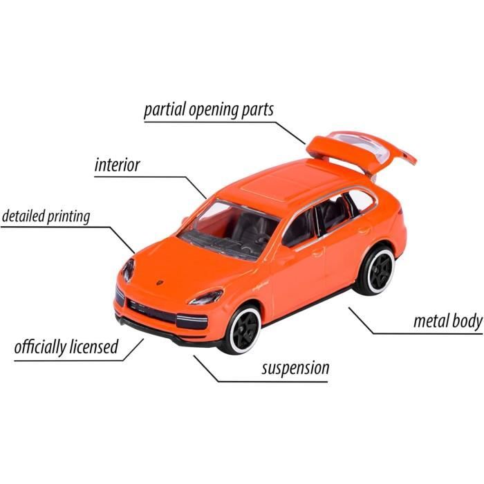 Majorette - Porsche Discovery Pack 20+2 - 22 Véhicules en Métal - Echelle 1/64eme - Collection Porsche