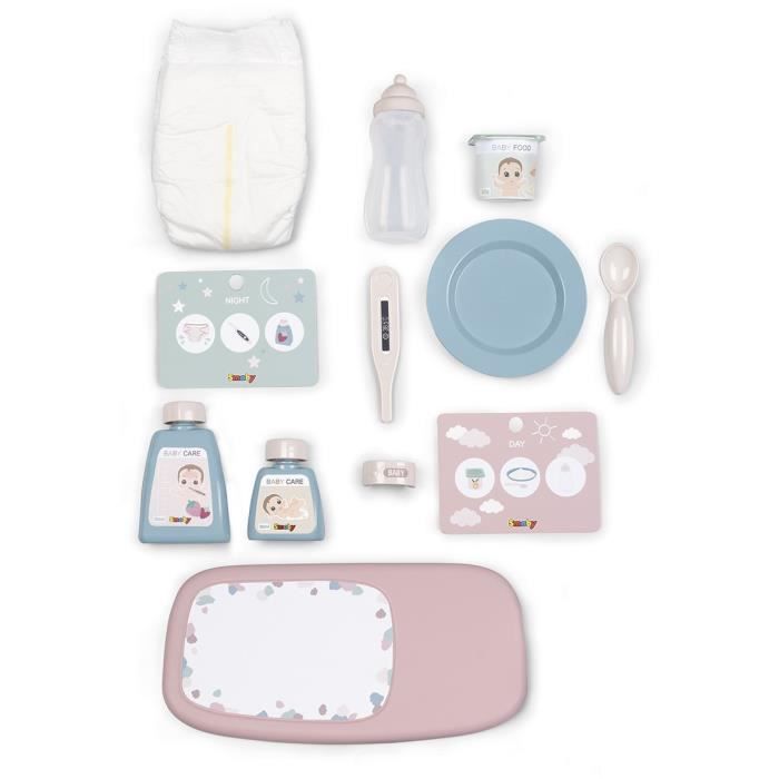 Vanity Baby Nurse - SMOBY - BN VANITY - 13 accessoires inclus - Multicolore - Mixte - Enfant
