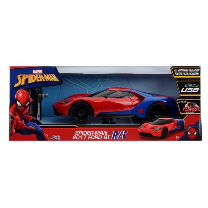 Dickie Toys - Voiture Ford GT - Spiderman radiocommandée 1/16
