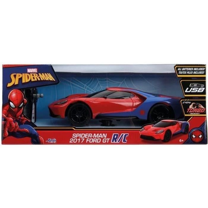 Dickie Toys - Voiture Ford GT - Spiderman radiocommandée 1/16