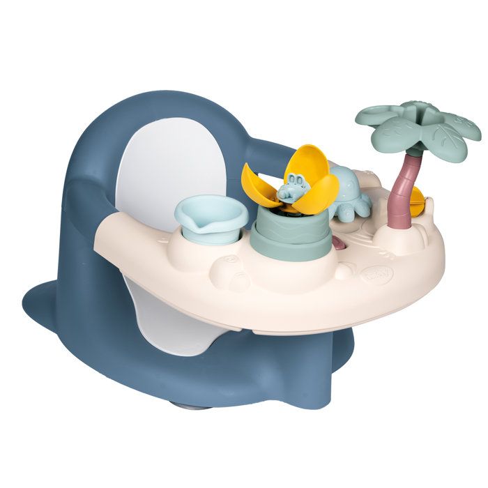 Little Smoby - Siege de bain et tablette d'activités réglable 2 en 1 - Des 6 mois