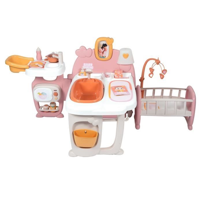 SMOBY - Baby Nurse - Grande maison des bébés pour poupons - 19 accessoires - des 3 ans