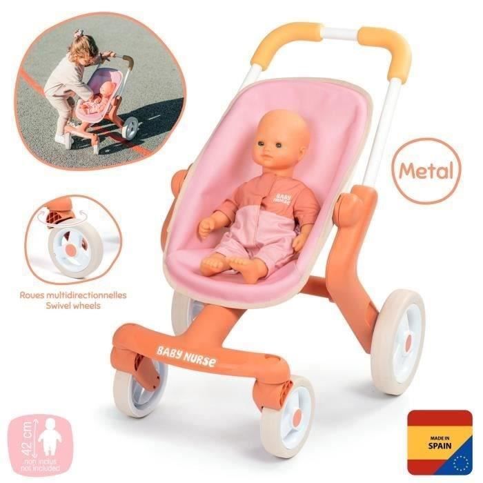 SMOBY - Baby Nurse - Poussette Pop - des 18 mois