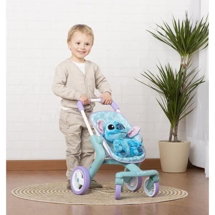 SMOBY - Stitch Poussette + Peluche - des 18 mois