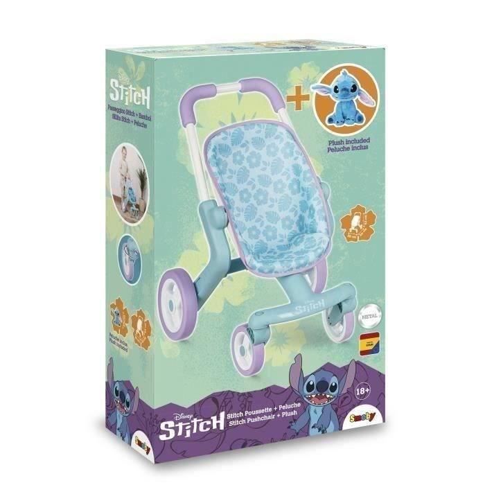 SMOBY - Stitch Poussette + Peluche - des 18 mois