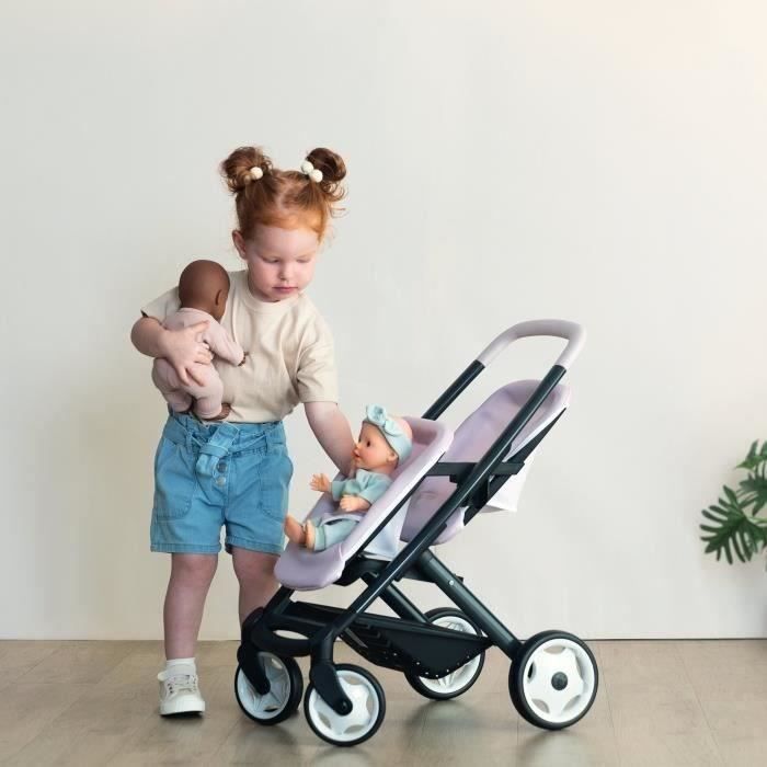 SMOBY - Maxi-Cosi Poussette Jumeaux Rose - des 3 ans