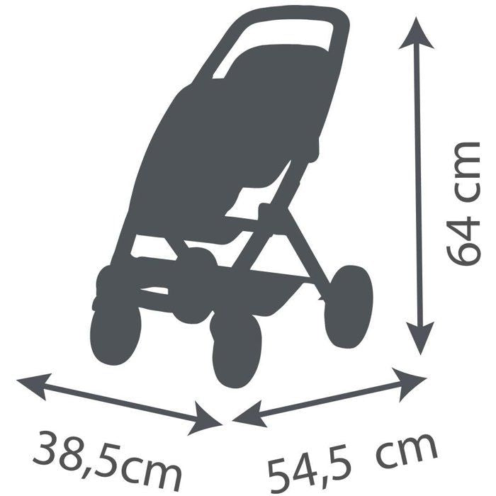 SMOBY - Maxi cosi - Poussette Jumeaux beige - Pour poupon - Des 3 ans