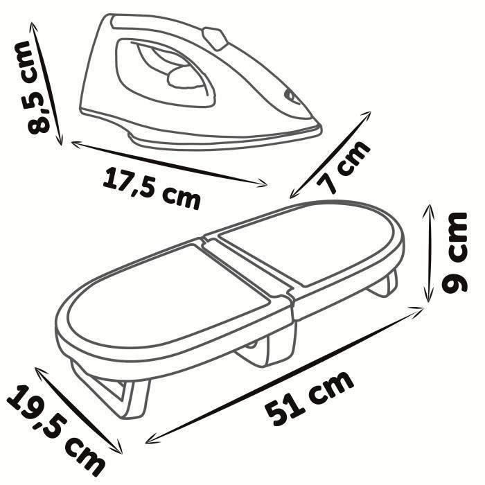 SMOBY - Tefal - Planche a Repasser pliable - des 3 ans