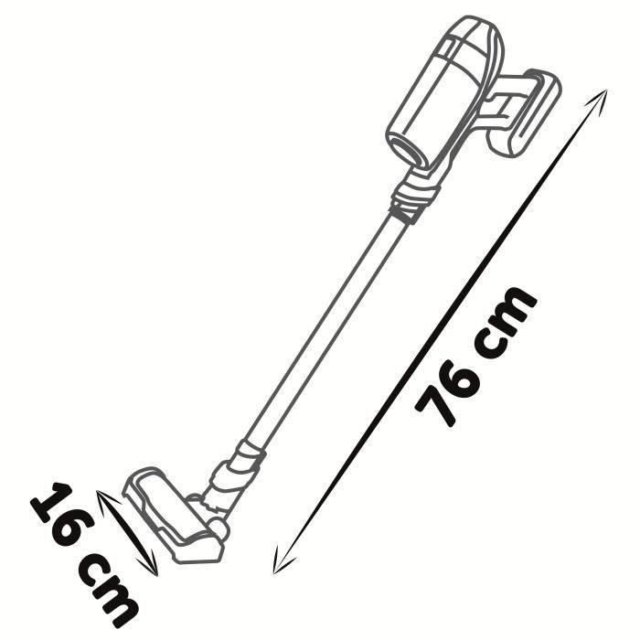 SMOBY - Rowenta X Force Flex Aspi Balai - des 3 ans