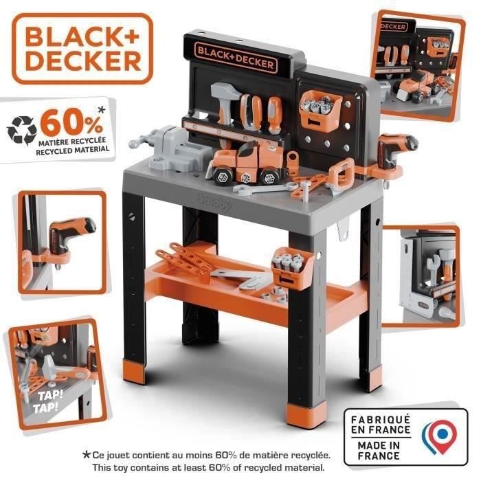 SMOBY - Black et Decker - Etabli Bricolo Pro - des 3 ans