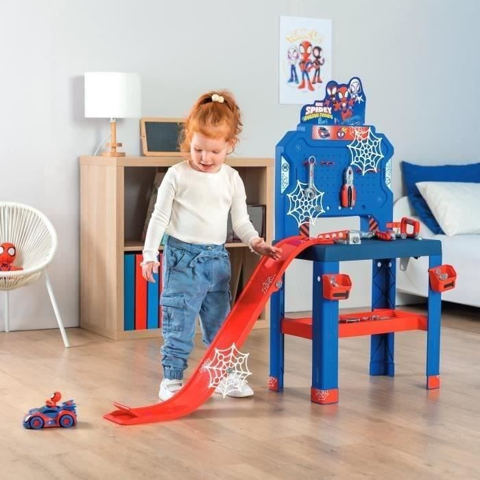 SMOBY Etabli Bricolo Spidey - jeu d'imitation enfant - Disney Marvel Spidey et ses amis extraordinaires - des 3 ans