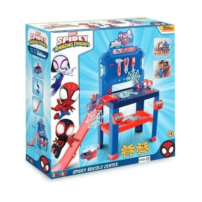 SMOBY Etabli Bricolo Spidey - jeu d'imitation enfant - Disney Marvel Spidey et ses amis extraordinaires - des 3 ans