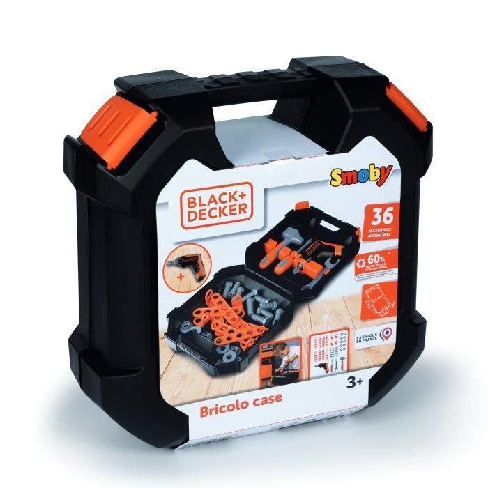 SMOBY - Black & Decker - Mallette Bricolo - des 3 ans
