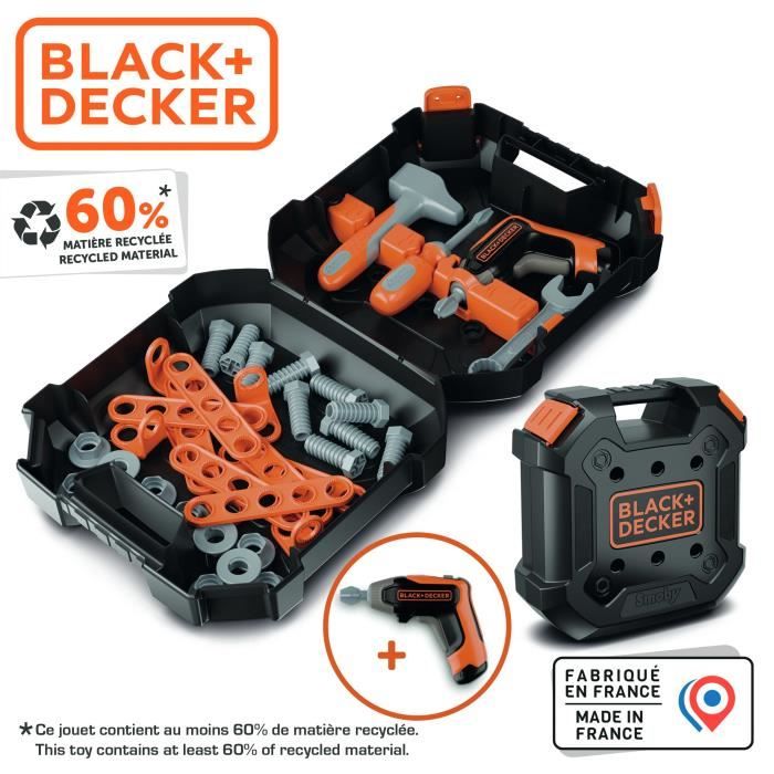SMOBY - Black & Decker - Mallette Bricolo - des 3 ans