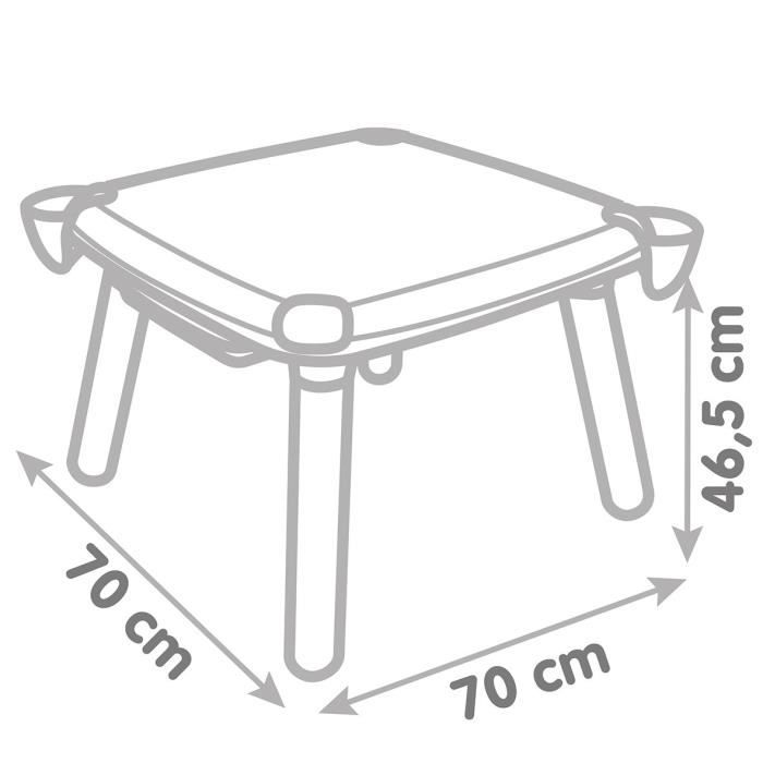Smoby - Table créative enfant - feutre effaçabl, 2 grandes feuilles de coloriage - 9 accessoires - Des 3 ans