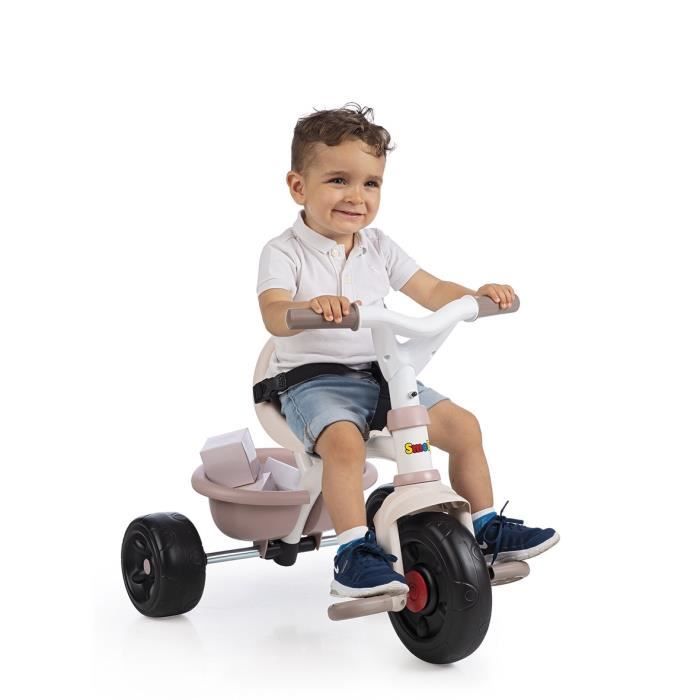 SMOBY Tricycle enfant Èvolutif Be Fun - Structure mÈtal - Rose