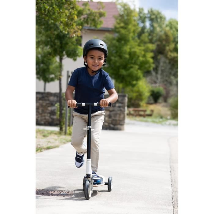 Smoby - Patinette pliable en bois et mÈtal 3 roues silencieuses - Trottinette pour enfants de 3 a 6 ans - Poids max 20kg