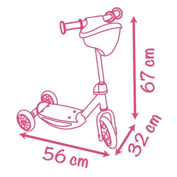 SMOBY Corolle Patinette 3Rdes 3 ans