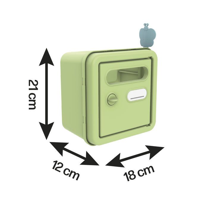 Smoby Life - Boîte au lettres adapté maisons Smoby - Fabriquée en France - Matiere Recyclée - 4 accessoires - Des 2 ans