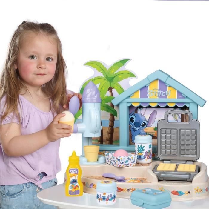 SMOBY - Paillote Gourmande Stitch - Fabrique a glaces et gaufrier