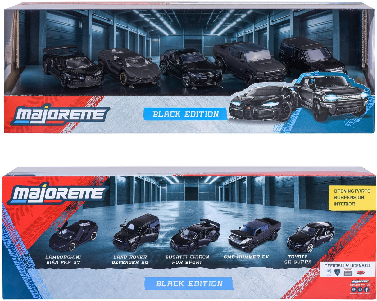 MAJORETTE - Majo Black Edition 5 Pcs Giftpack - des 3 ans