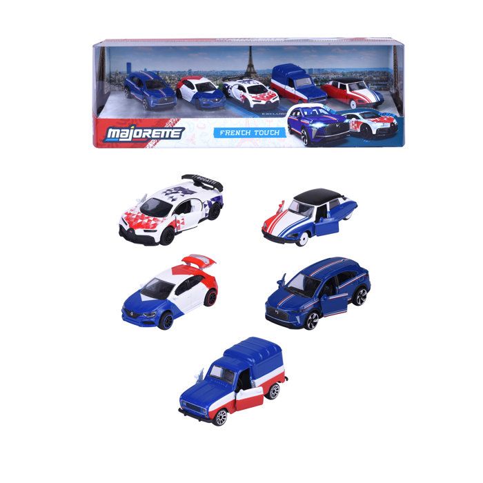 Coffret Cadeau 5 Véhicules BMW - MAJORETTE - 2 exclusifs - Portes ouvrantes, suspensions - Échelle 1/64 - Des 3 ans