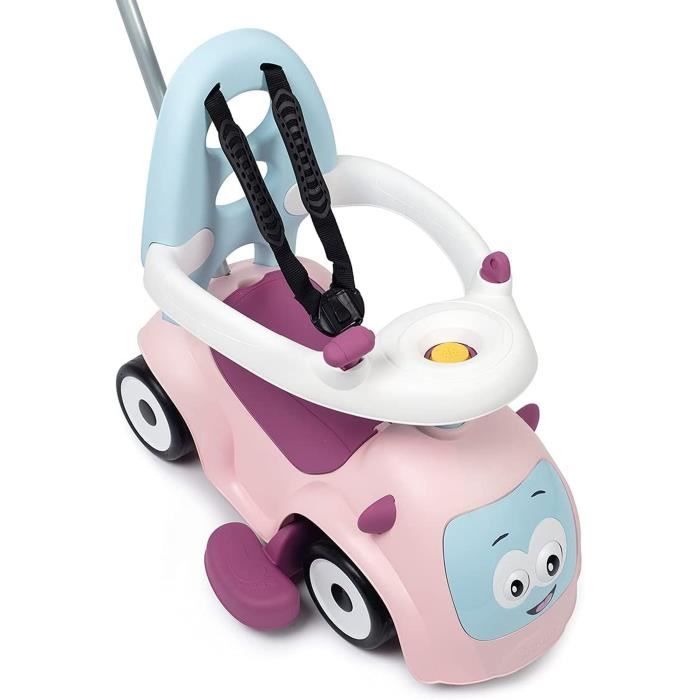 Smoby - Porteur Maestro Balade Rose - Pour Enfant Des 6 Mois - Evolutif - Roues Silencieuses - Klaxon