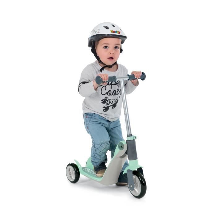 SMOBY - Draisienne transformable en patinette - 3 roues - pour bÈbÈ de 18 mois a 4 ans