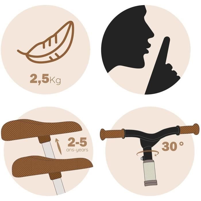 Draisienne - SMOBY - First Bike - Ultra lÈgere - RÈglable - Mixte