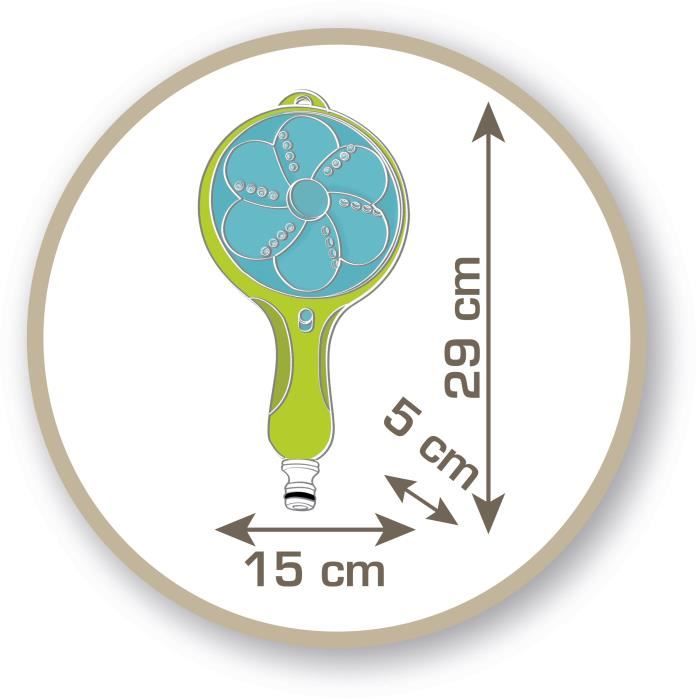 Douchette 3 en 1 Smoby - Compatible avec toutes les maisons - Bleu