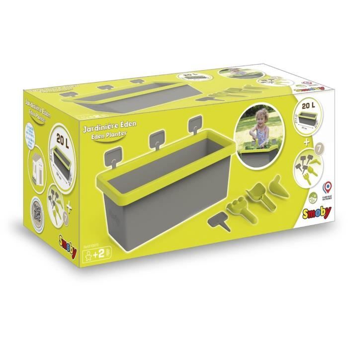 Jardiniere Smoby Eden garnie 20L - Accessoires de jardinage et Ècriteaux