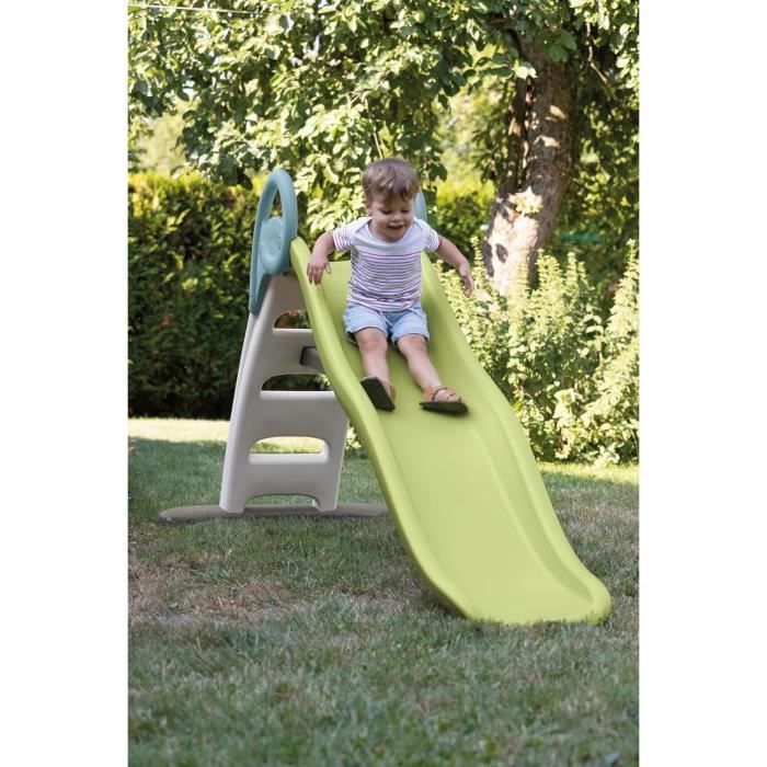SMOBY Life - Toboggan Funny - Glisse de 2m - Echelle, marches antidérapantes - Anti-UV - Matiere Recyclé - Des 2 ans