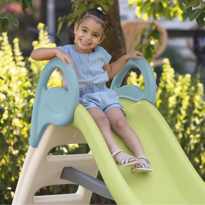 SMOBY Life - Toboggan Funny - Glisse de 2m - Echelle, marches antidérapantes - Anti-UV - Matiere Recyclé - Des 2 ans