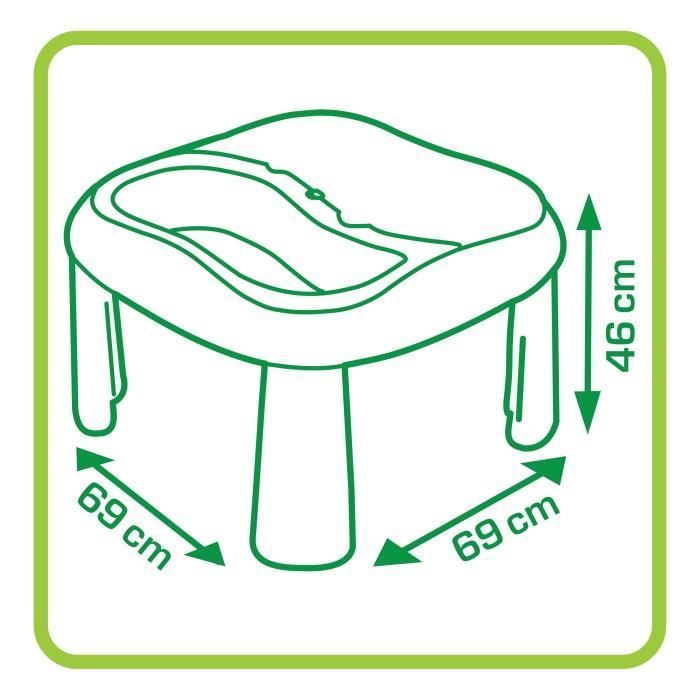 Table de jeux extÈrieure SMOBY - Sable et eau - 2 bacs amovibles - Anti-UV