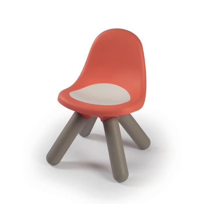 Chaise enfant rouge brique - SMOBY - KID - Anti UV - Fabrication franÁaise