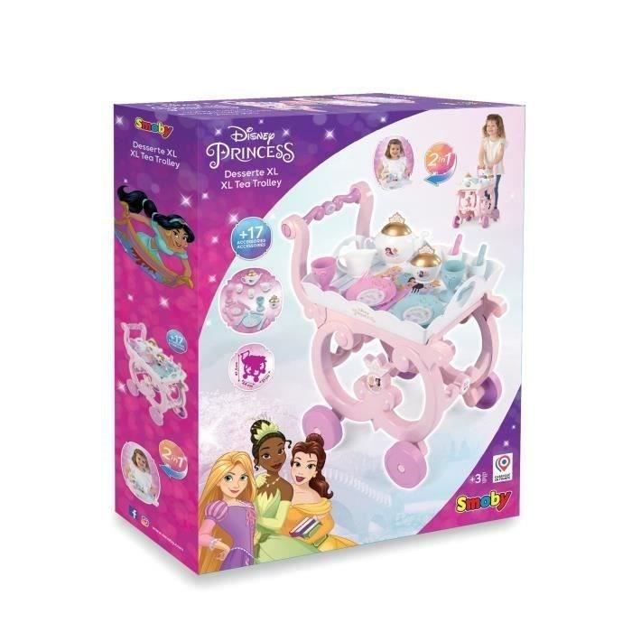SMOBY - Desserte XL - Disney Princesses - Mixte - 17 accessoires inclus - Des 3 Ans
