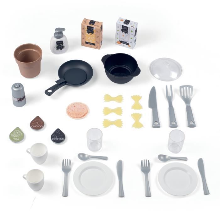 Cuisine pour enfants Smoby Loft avec 32 accessoires, design industriel, des 3 ans