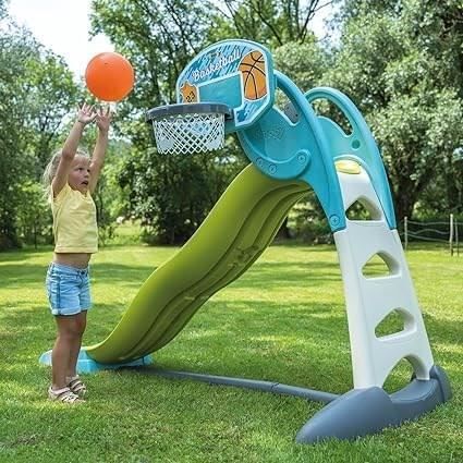 Smoby - Panier de Basket enfant - Accessoire de toboggan Smoby - 3 en 1 - DÈs 3 ans